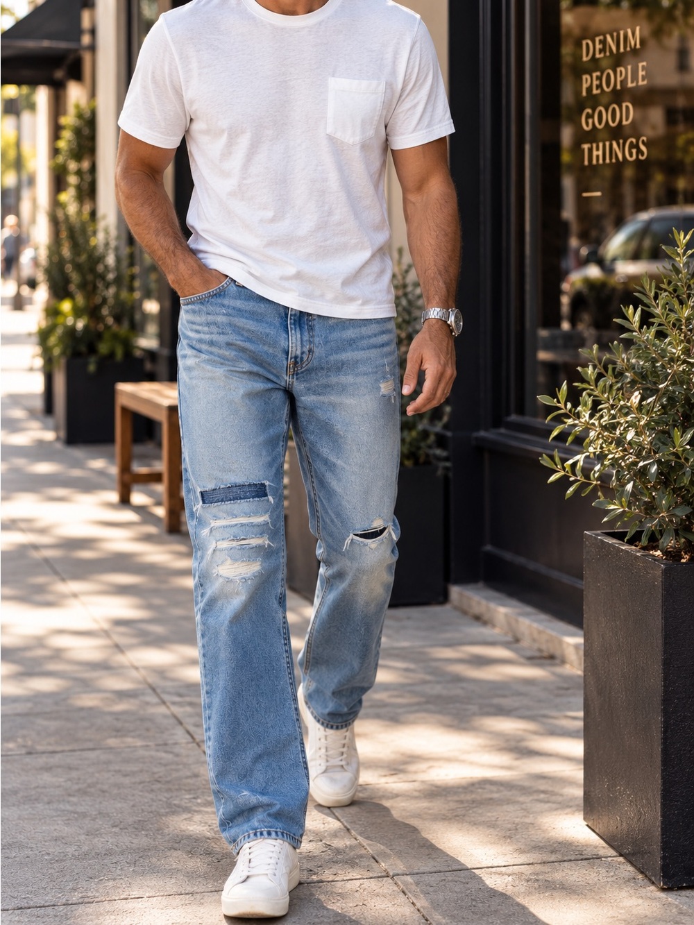 AGOLDE + ERO Men’s Distressed Jeans Made in USA Size 38